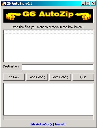 G6 AutoZip Screenshot